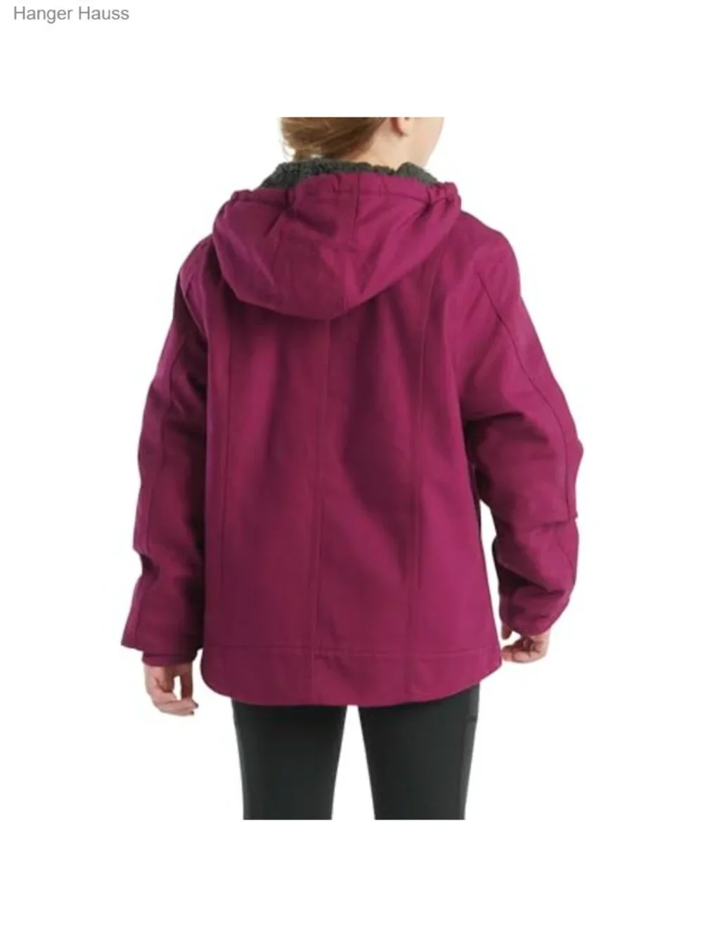 Kids Insulated Hooded Jacket with Sherpa Fleece Lining